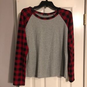 Checkered long sleeve shirt